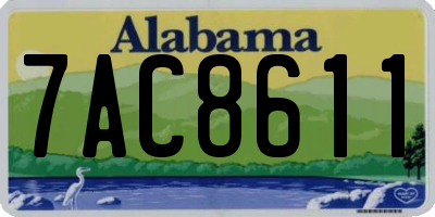 AL license plate 7AC8611