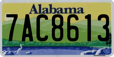 AL license plate 7AC8613