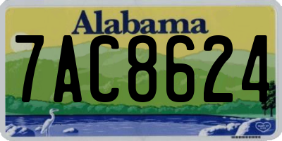 AL license plate 7AC8624