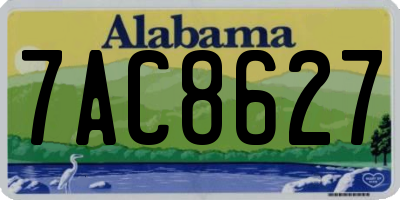 AL license plate 7AC8627