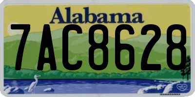AL license plate 7AC8628