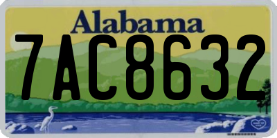 AL license plate 7AC8632