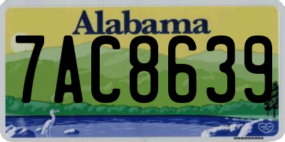 AL license plate 7AC8639