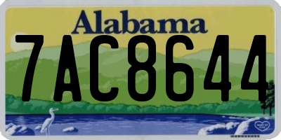 AL license plate 7AC8644