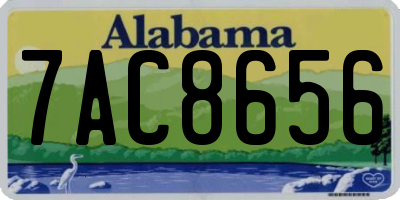 AL license plate 7AC8656