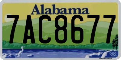 AL license plate 7AC8677