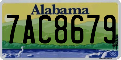 AL license plate 7AC8679