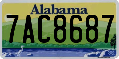 AL license plate 7AC8687