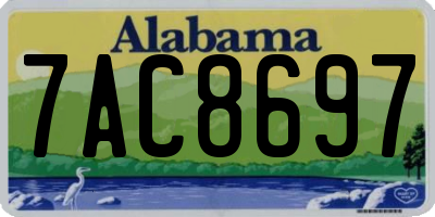 AL license plate 7AC8697