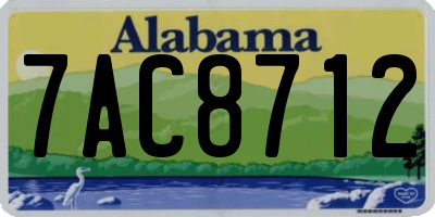 AL license plate 7AC8712