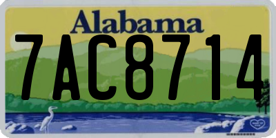 AL license plate 7AC8714