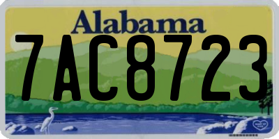 AL license plate 7AC8723