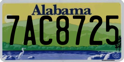 AL license plate 7AC8725