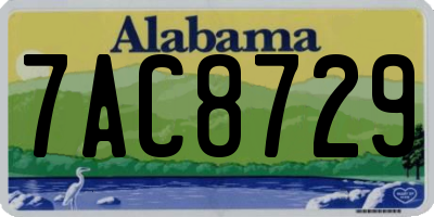 AL license plate 7AC8729