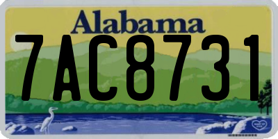 AL license plate 7AC8731