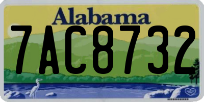 AL license plate 7AC8732