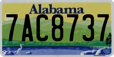 AL license plate 7AC8737