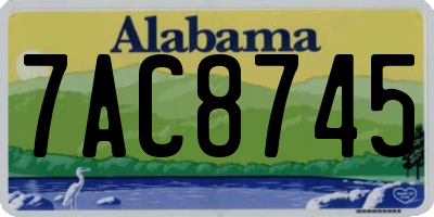 AL license plate 7AC8745