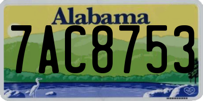 AL license plate 7AC8753