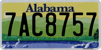AL license plate 7AC8757