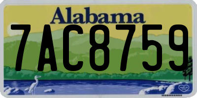 AL license plate 7AC8759