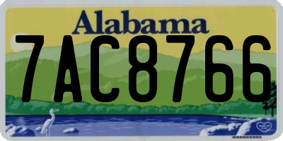 AL license plate 7AC8766