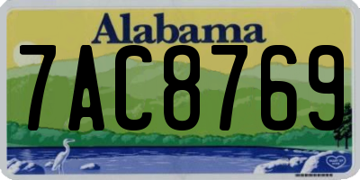 AL license plate 7AC8769