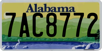 AL license plate 7AC8772