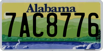 AL license plate 7AC8776