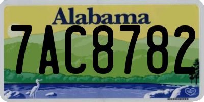 AL license plate 7AC8782