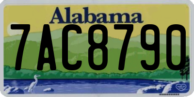 AL license plate 7AC8790