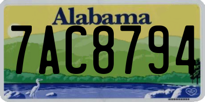 AL license plate 7AC8794