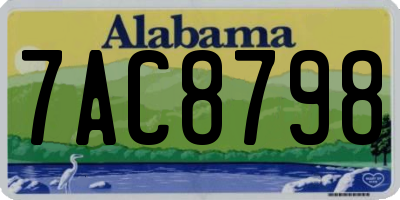 AL license plate 7AC8798