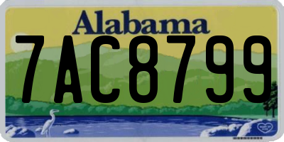 AL license plate 7AC8799