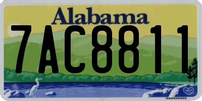 AL license plate 7AC8811