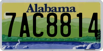 AL license plate 7AC8814