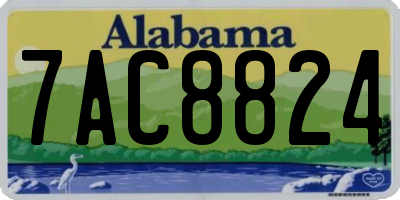 AL license plate 7AC8824