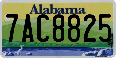 AL license plate 7AC8825