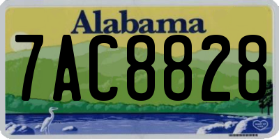 AL license plate 7AC8828