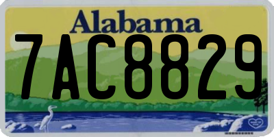 AL license plate 7AC8829