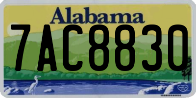 AL license plate 7AC8830