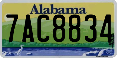 AL license plate 7AC8834