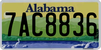 AL license plate 7AC8836