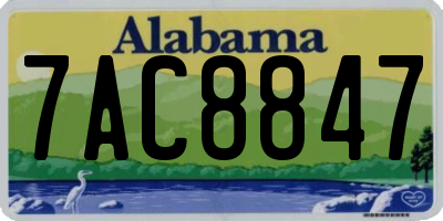 AL license plate 7AC8847