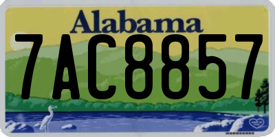 AL license plate 7AC8857