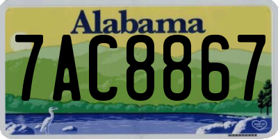 AL license plate 7AC8867
