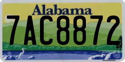 AL license plate 7AC8872