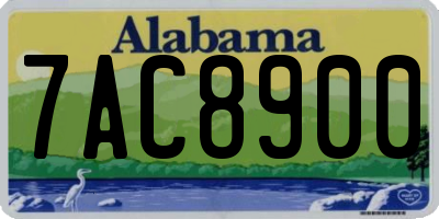 AL license plate 7AC8900