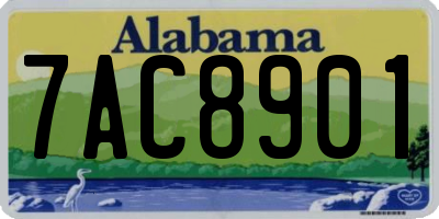 AL license plate 7AC8901