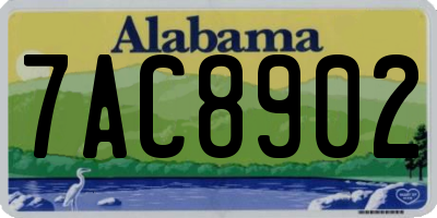AL license plate 7AC8902